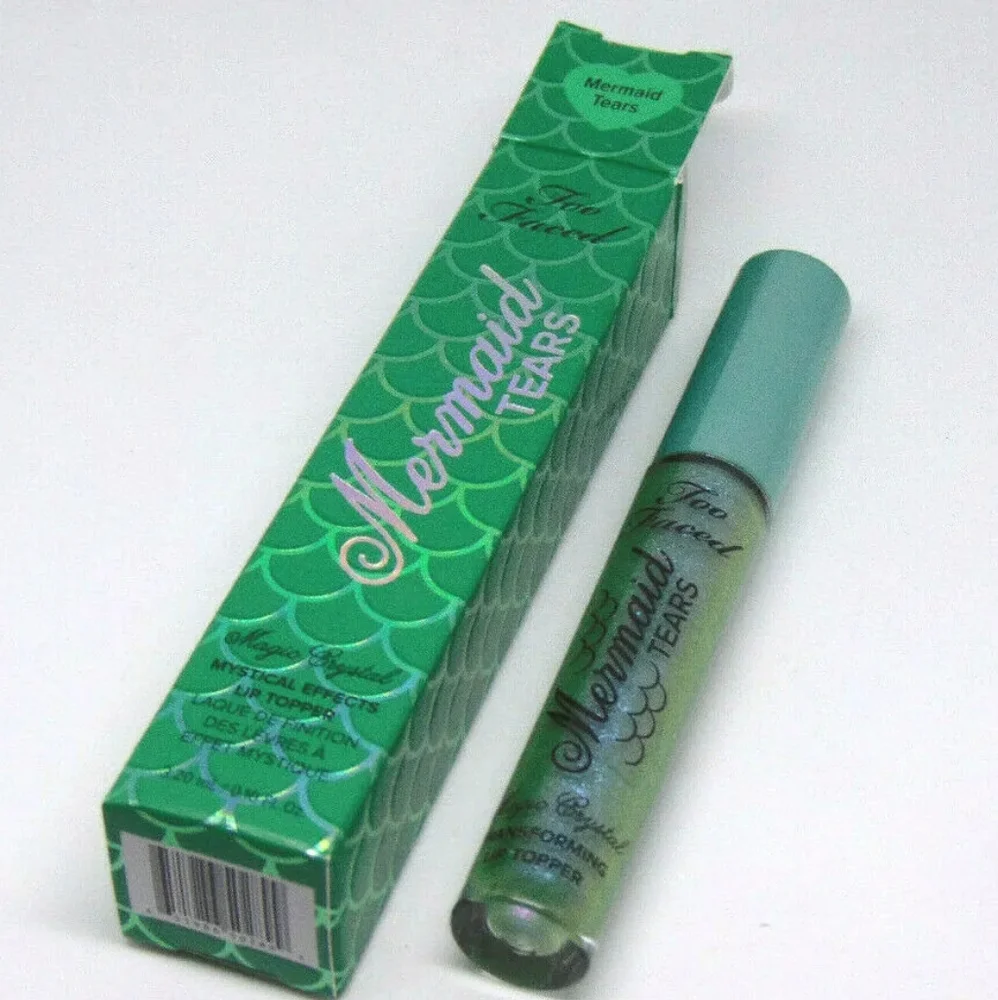 ❇️🧚‍♀️MERMAID TEARS DISCONTINUED Too Faced Mystical Effects Lip Topper NWOBox
